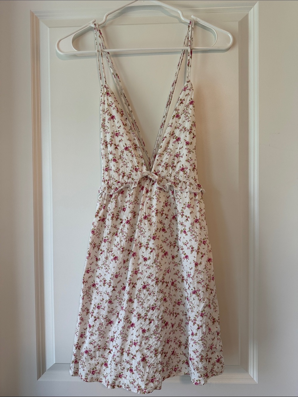 Floral Tie-Front Summer Dress